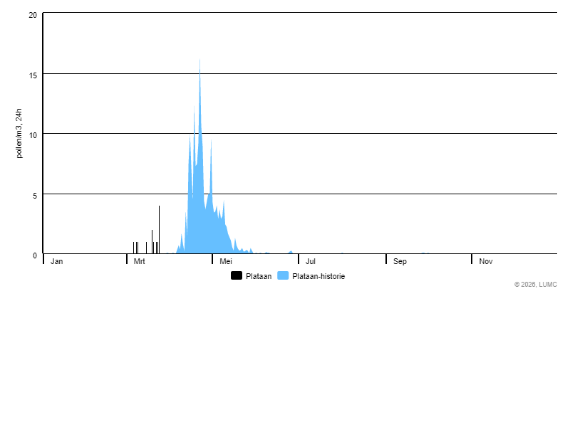Grafiek voor Plataan